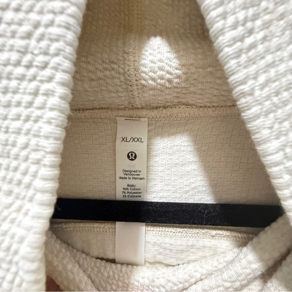 Lululemon Ribbed Funnel Neck Pullover - Heathered White Opal - Picture 5 of 7
